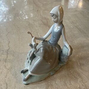 Lladro “Shepherdess with Dove”